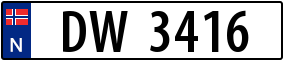 Trailer License Plate